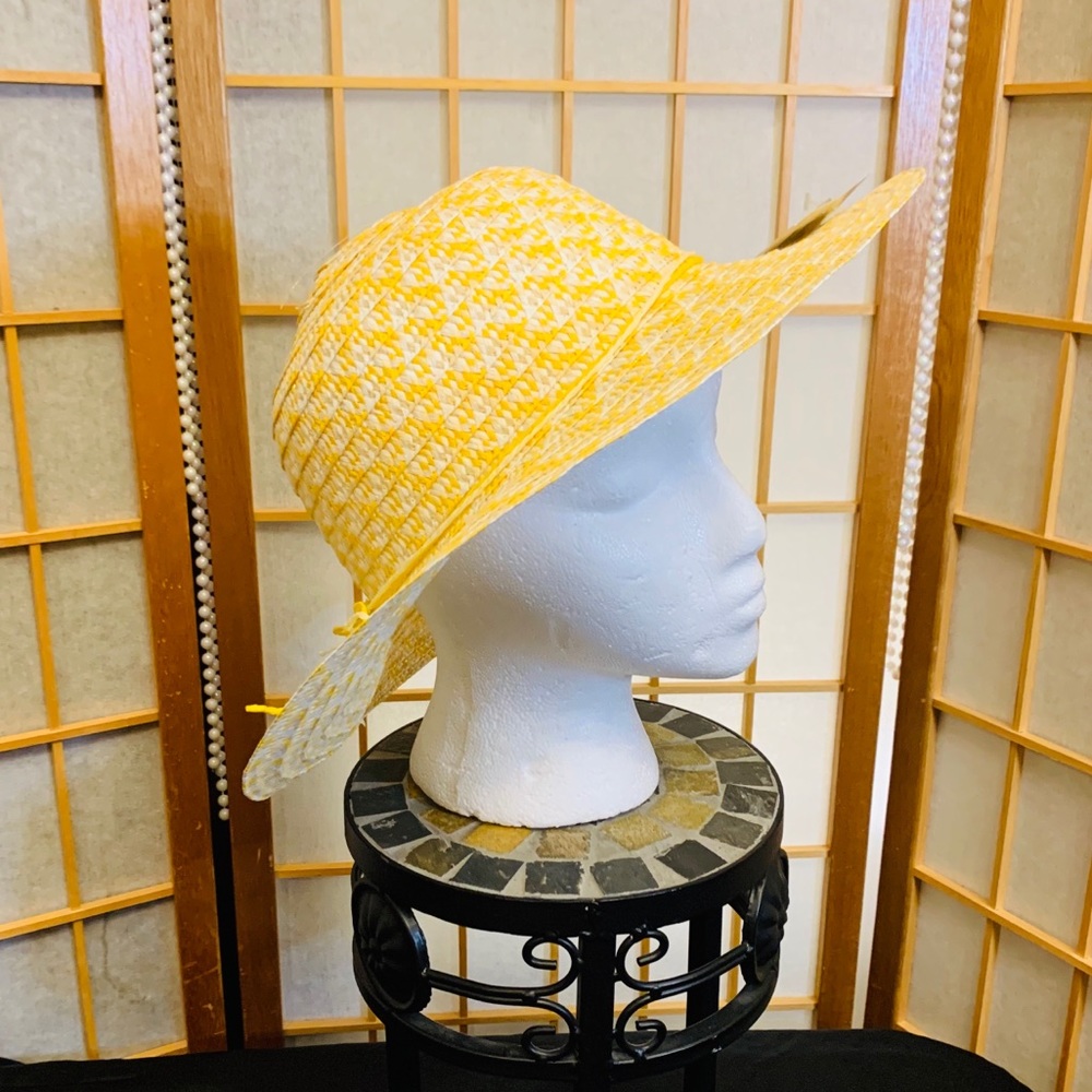 FLOPPY YELLOW SUN HAT FOR GIRL’S NWT - Picture 5 of 5